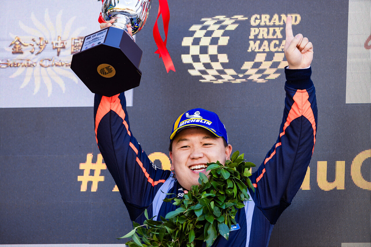 ‘2023 TCR 차이나 챔피언십’ 마카오 대회에서 드라이버 부문 종합 우승을 차지한 마틴 카오(Martin Cao, 현대 N 팀 소속) 선수