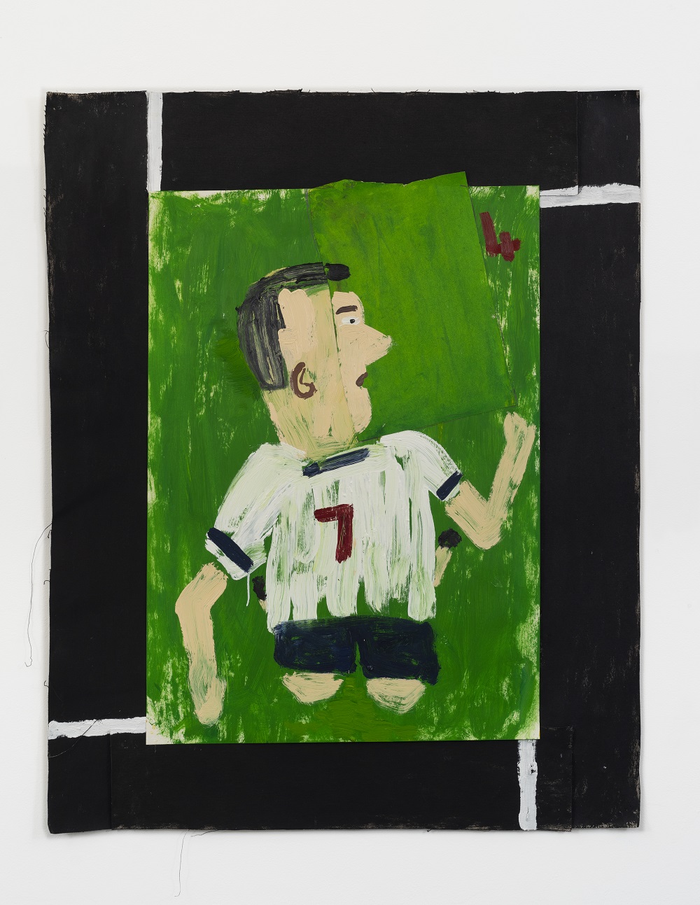 Rose Wylie Tottenham Colours, 4 Goals 2020 (Photo by Jo Moon Price), Private collection