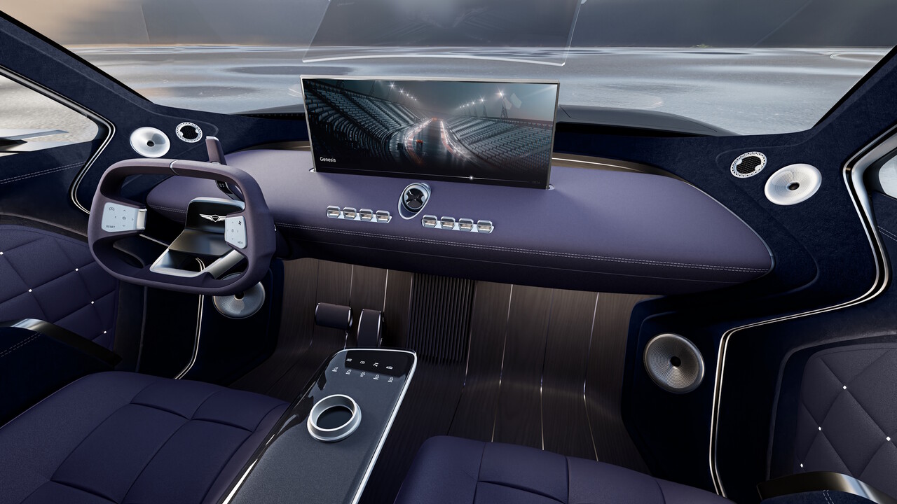 제네시스 초대형 전동화 SUV ‘네오룬’ 콘셉트 내부.