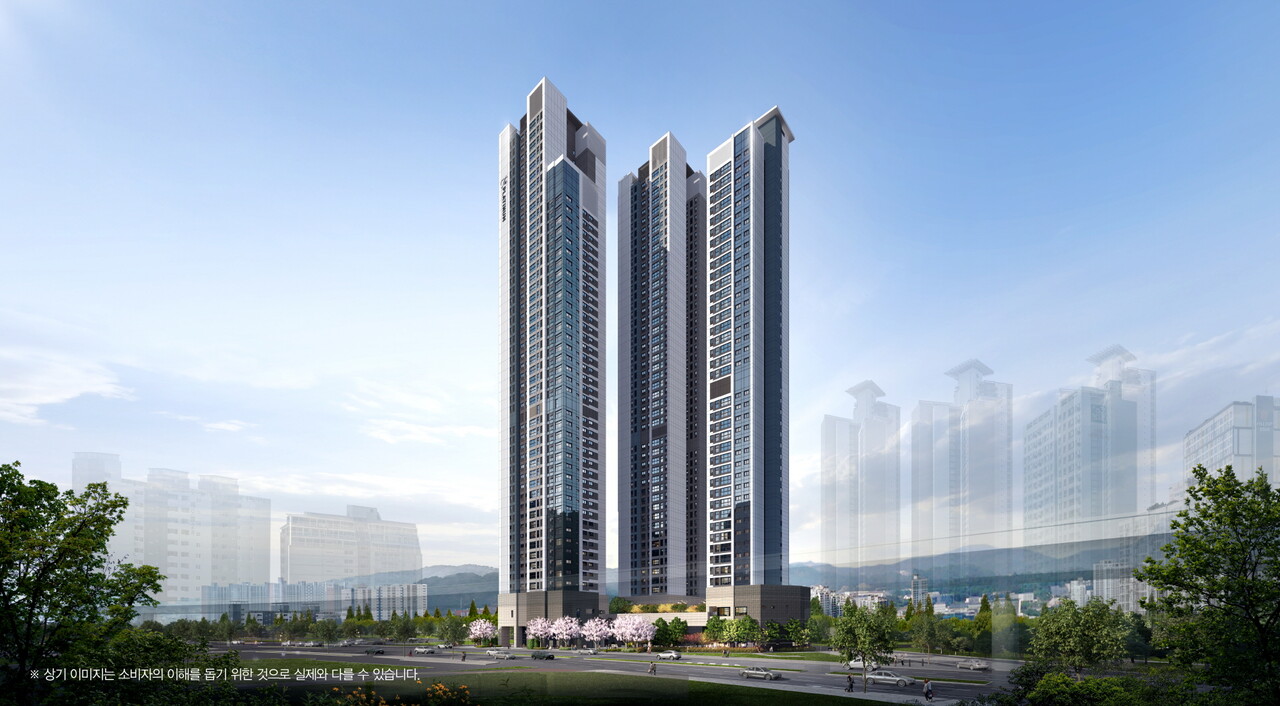 쌍용 더 플래티넘 서면 투시도