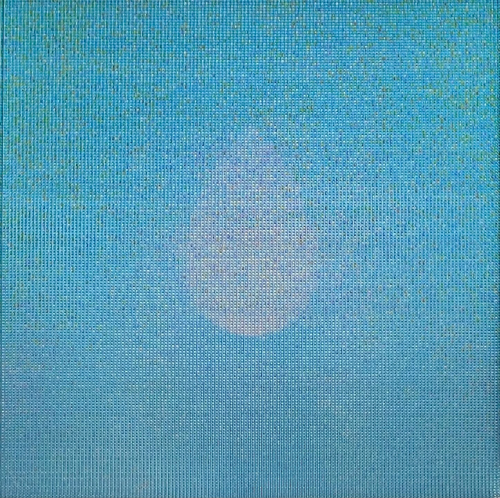 of H+H+O Mixed media on canvas 72.7x72.7cm 2025