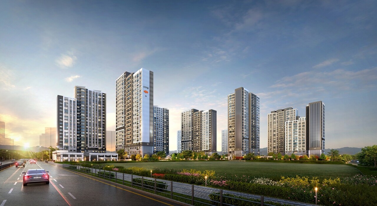 'e편한세상 내포 에듀플라츠' 투시도