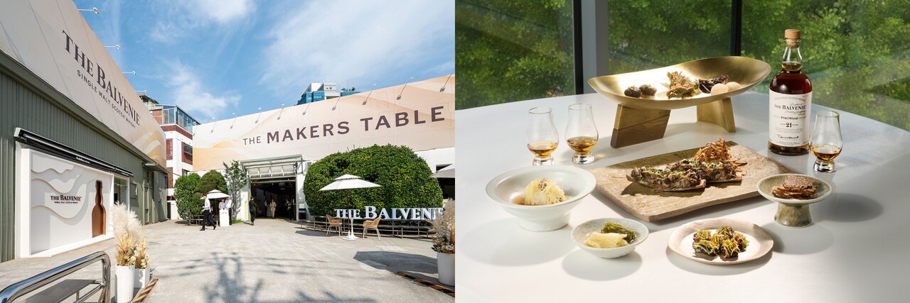 (좌)발베니 메이커스 테이블', '(우)발베니 메이커스 캠페인'